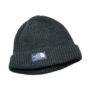 The North Face | Vintage Black Knit Lined Beanie Hat Ski Winter
